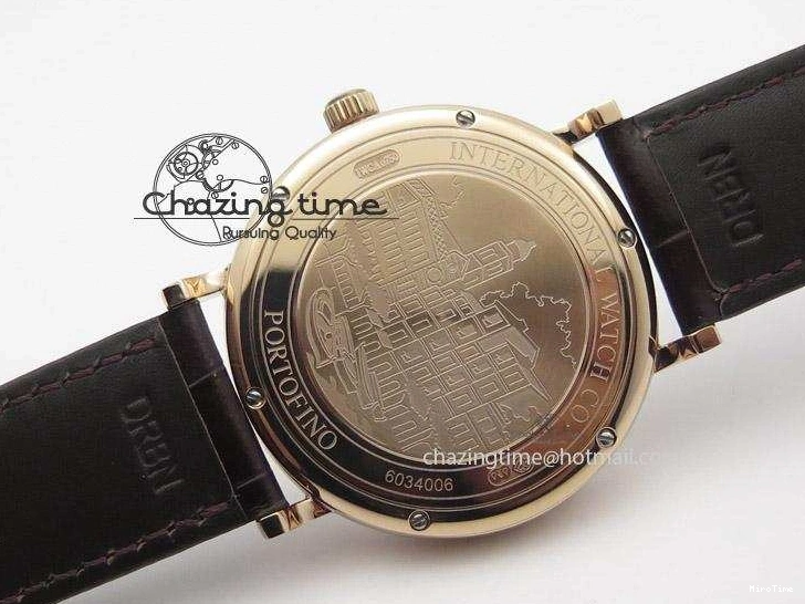 MIROTIME 0406 Modern Portofino SCHAFFHAUSEN RG MKF 1:1 V2 Best Edition White Dial On Brown Leather Strap A 7344